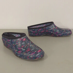 Capelli New York Ladies Shiny Multi‎ Polka Dots Slip-On Clogs size 11